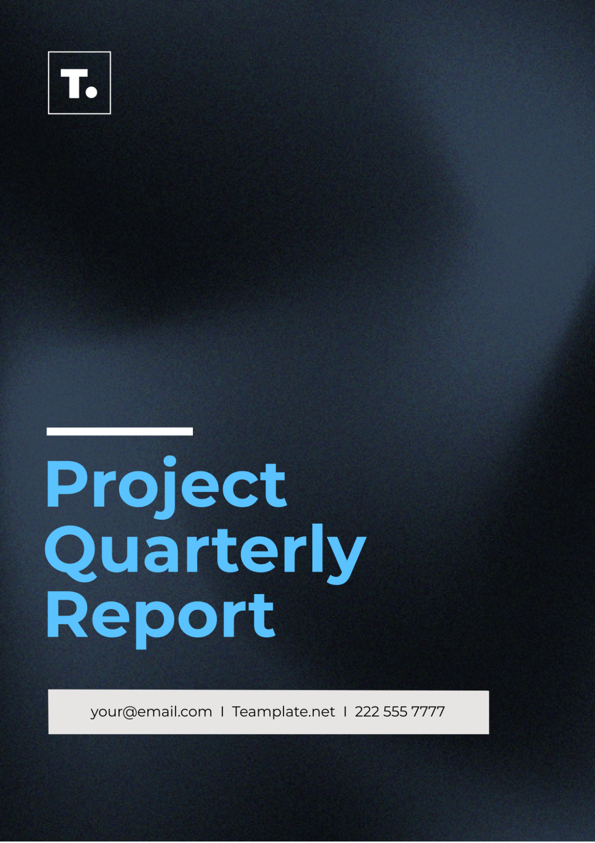 Project Quarterly Report Template