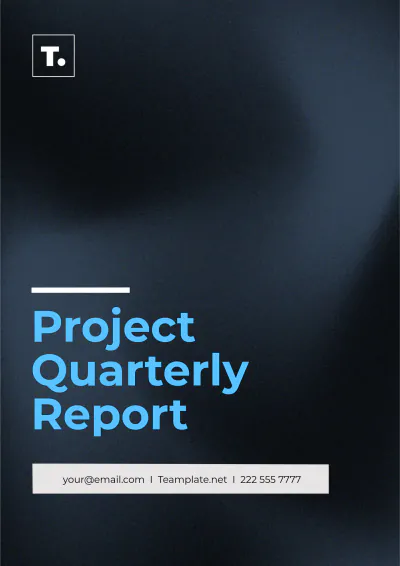 Free Project Quarterly Report Template to Edit Online
