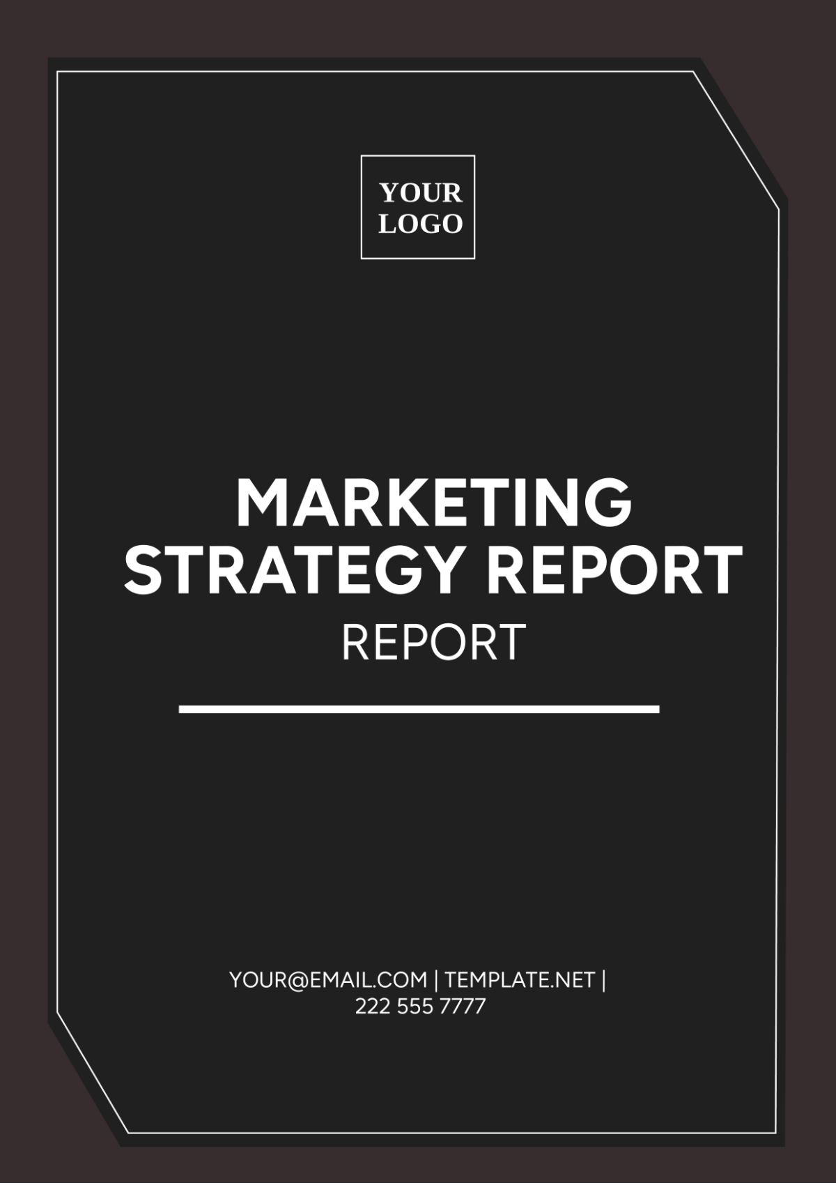 Marketing Strategy Report Template