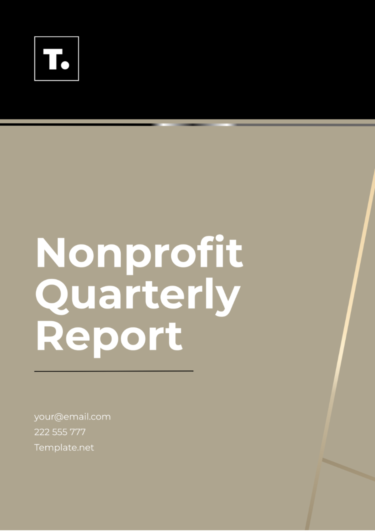 Nonprofit Quarterly Report Template