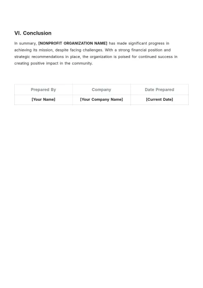 Free Nonprofit Quarterly Report Template to Edit Online