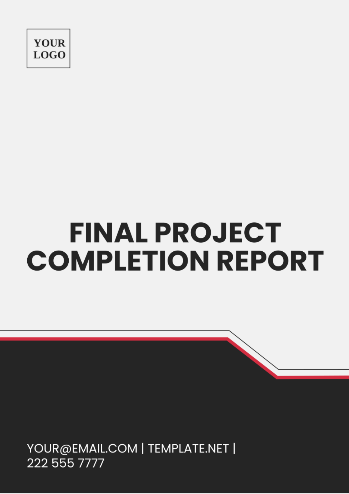 Free Final Project Completion Report Template - Edit Online & Download 