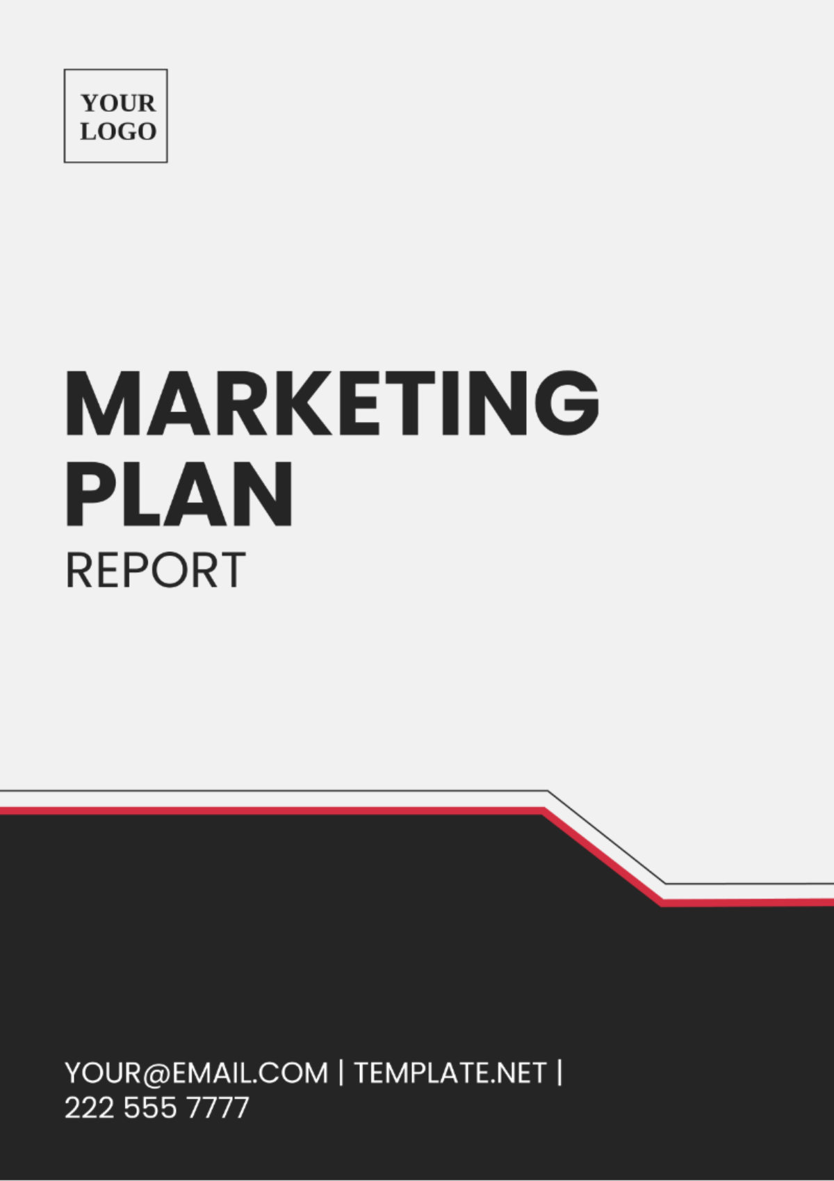 Marketing Plan Report Template