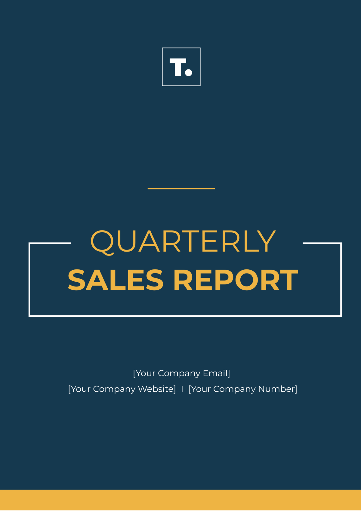 Quarterly Sales Report Template - Edit Online & Download