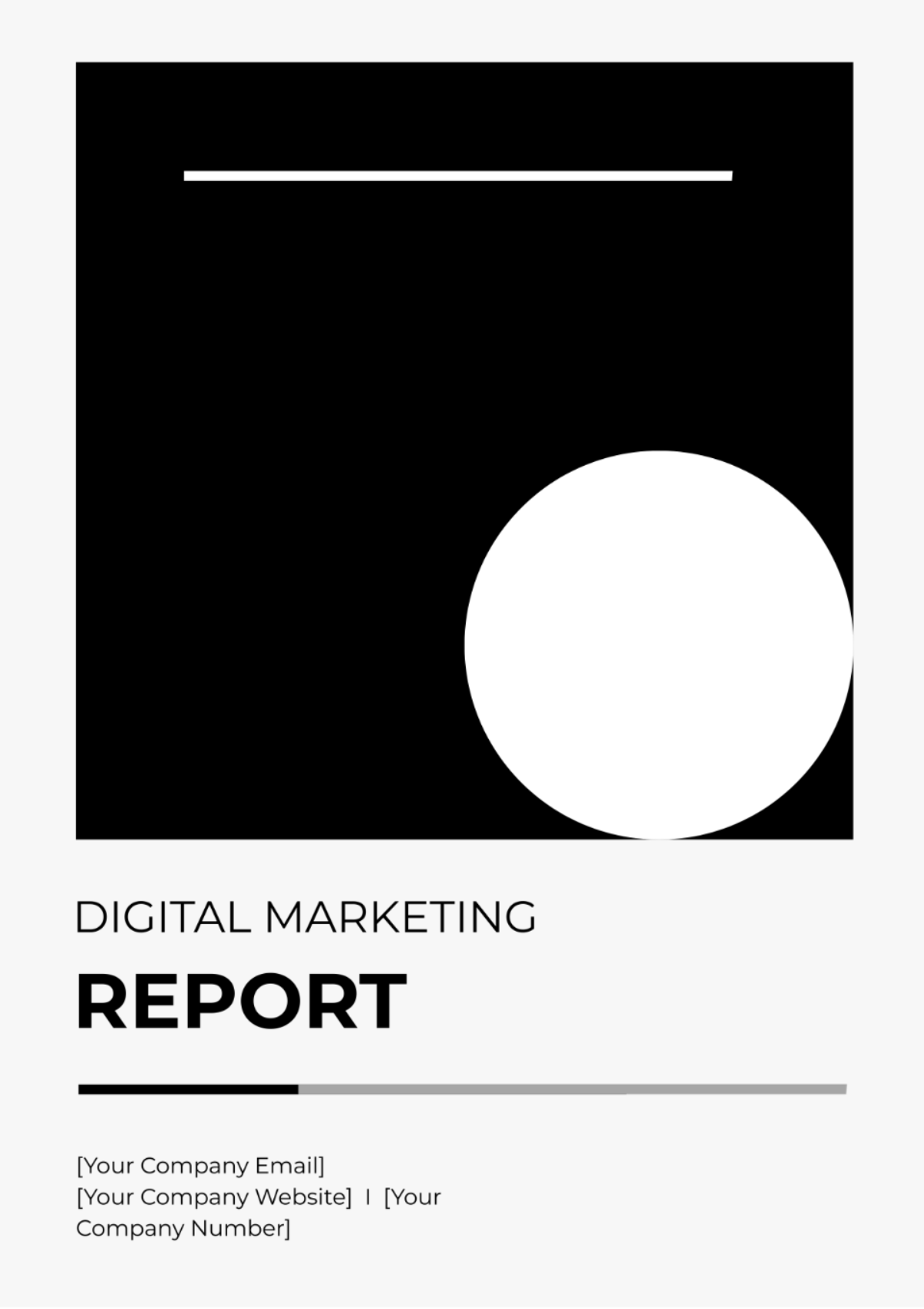 Digital Marketing Report Template - Edit Online & Download