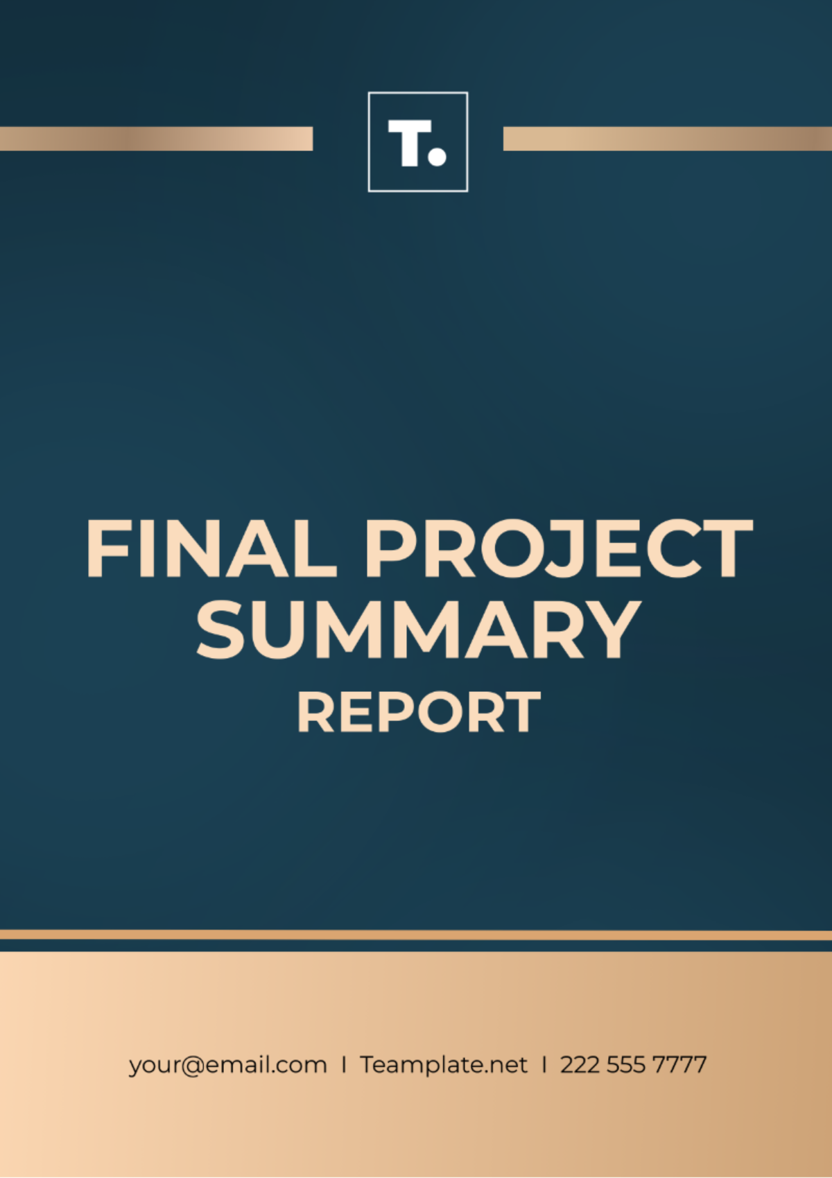 Free Final Project Summary Report Template - Edit Online & Download 