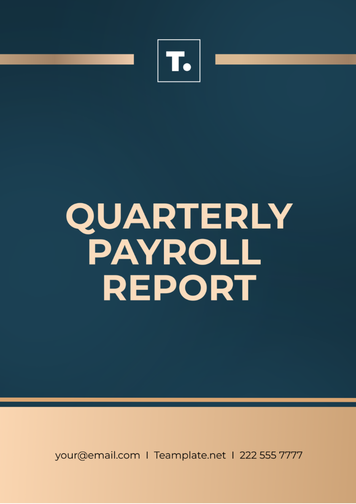 Quarterly Payroll Report Template