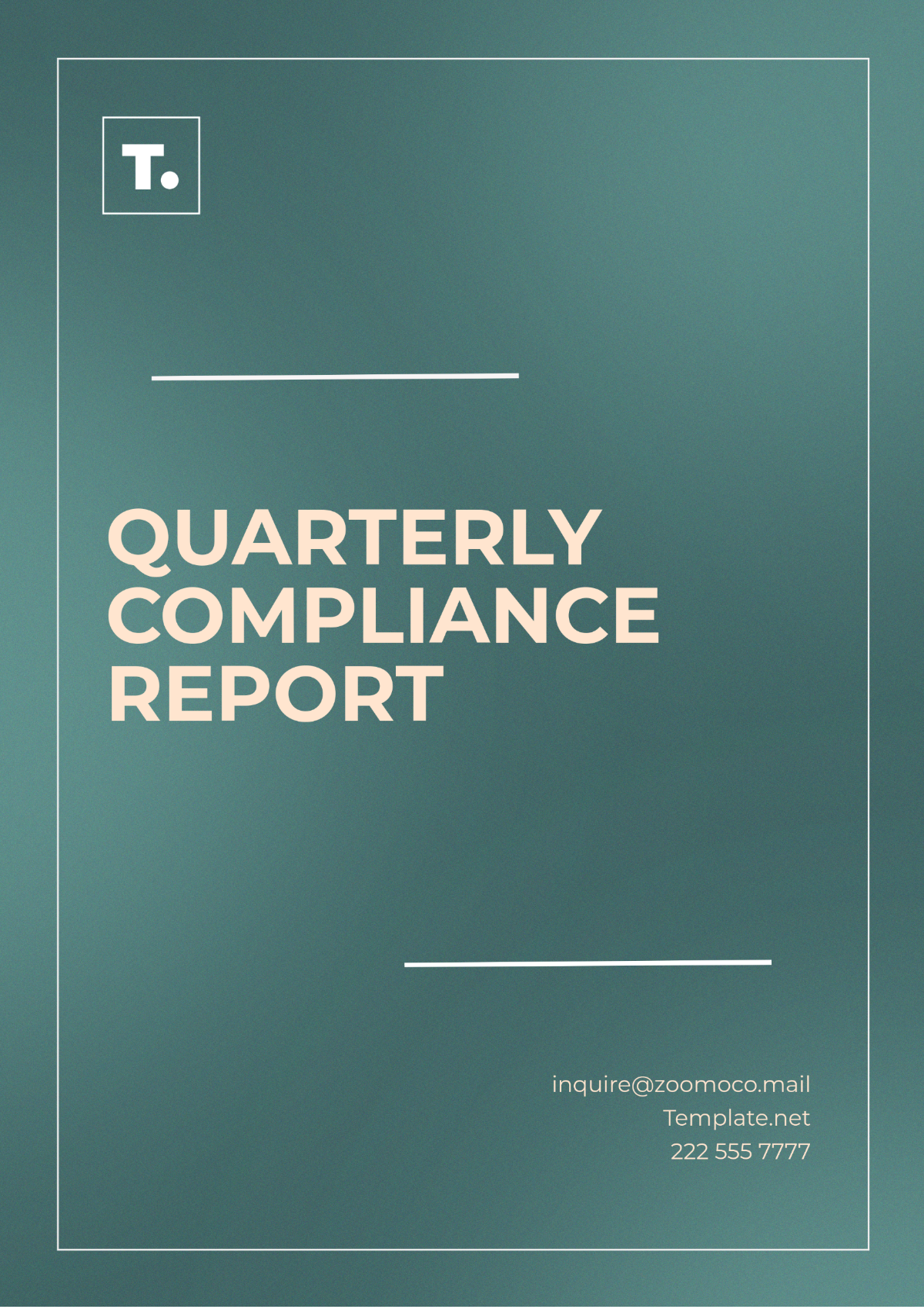 Quarterly Compliance Report Template - Edit Online & Download