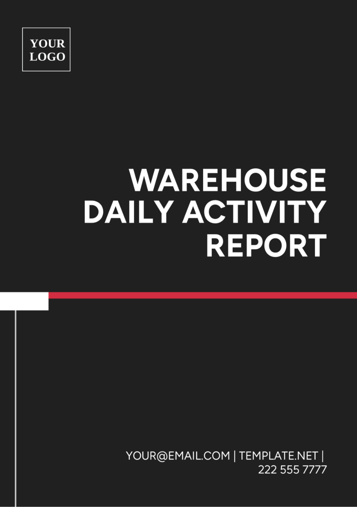 Warehouse Daily Activity Report Template - Edit Online & Download