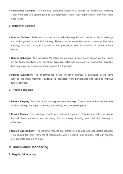 Free Law Firm Ethics Review Procedure Template to Edit Online