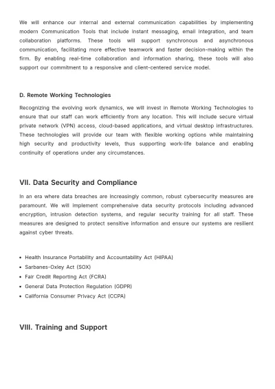 Free Law Firm Technology Strategy Template to Edit Online