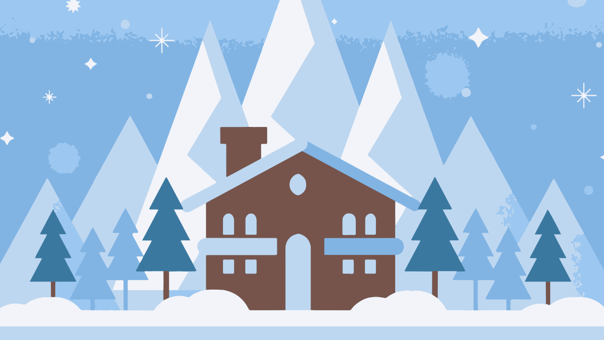 Free Winter House Background