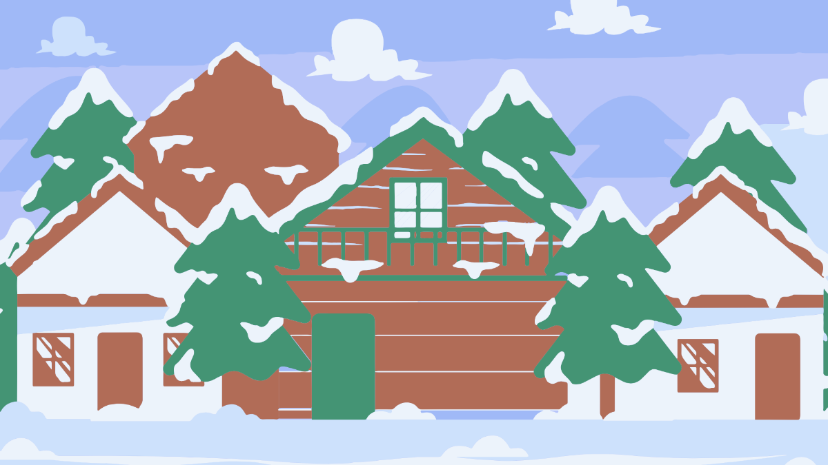 Free Winter Lodge Background