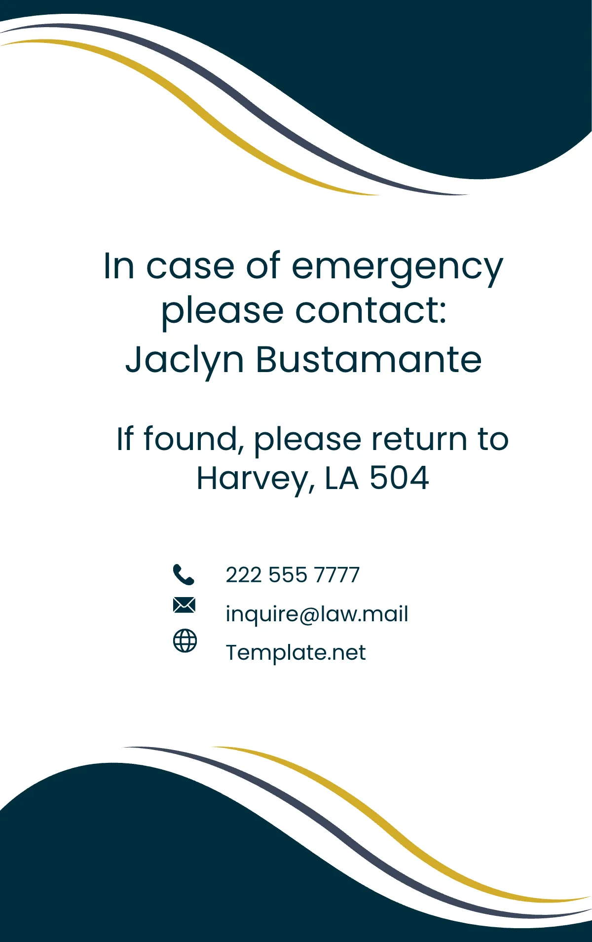 Free Law Firm Corporate Counsel ID Card Template to Edit Online