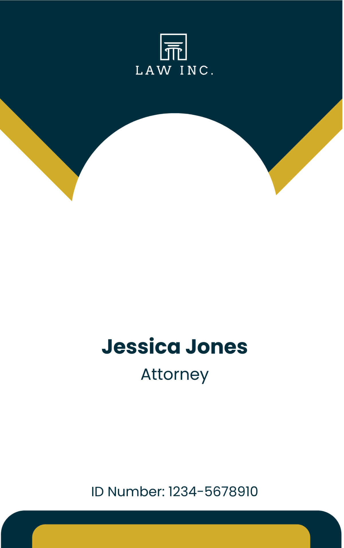 Law Firm Family Law Attorney ID Card Template - Edit Online & Download