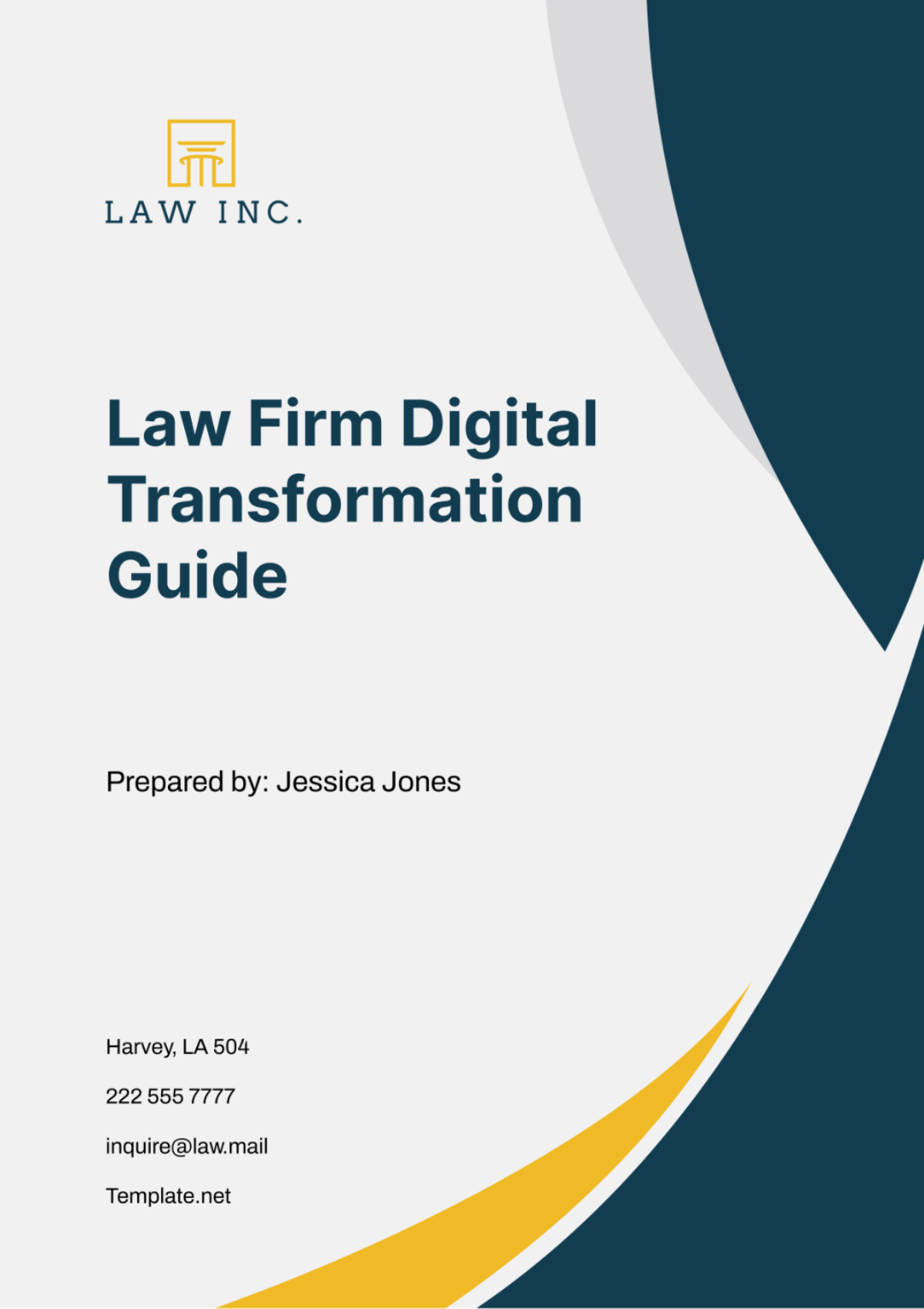 Law Firm Digital Transformation Guide Template - Edit Online & Download