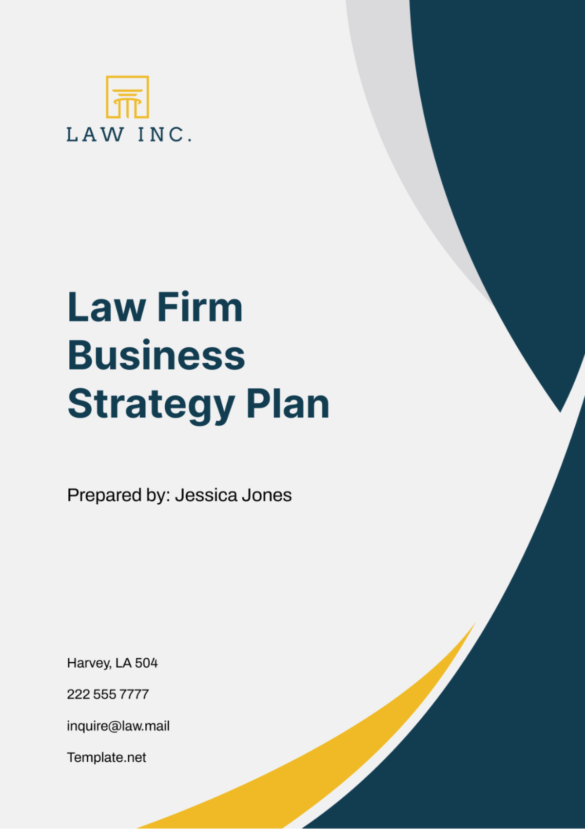 Law Firm Business Strategy Template - Edit Online & Download