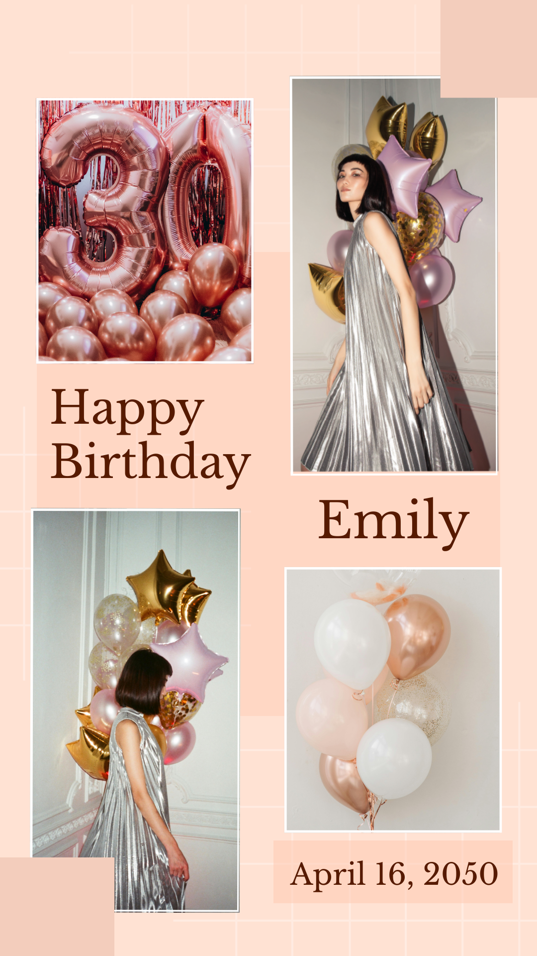 30Th Birthday Photo Collage Template