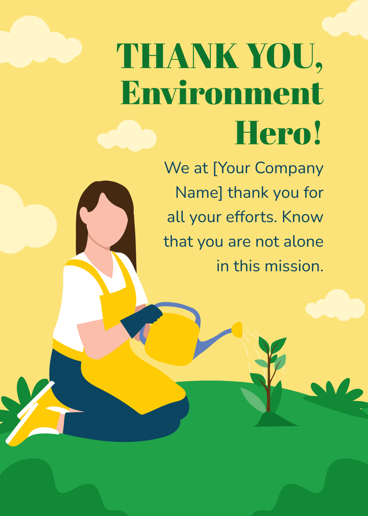 Environment Greeting Card Template