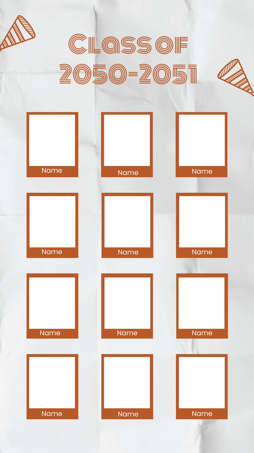 Class Photo Collage Template