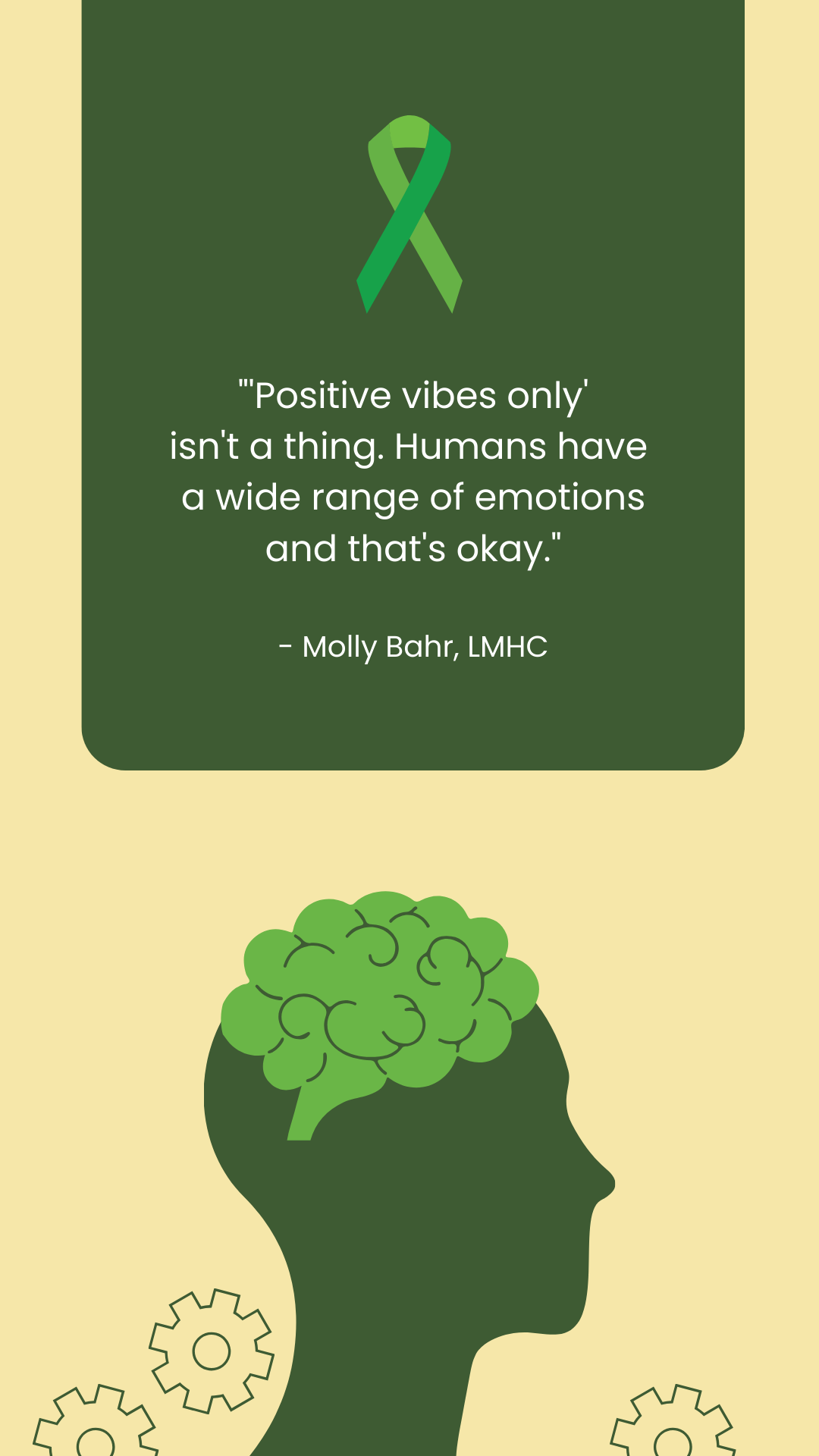 Free Mental Health Awareness Month Positive Quotes Template