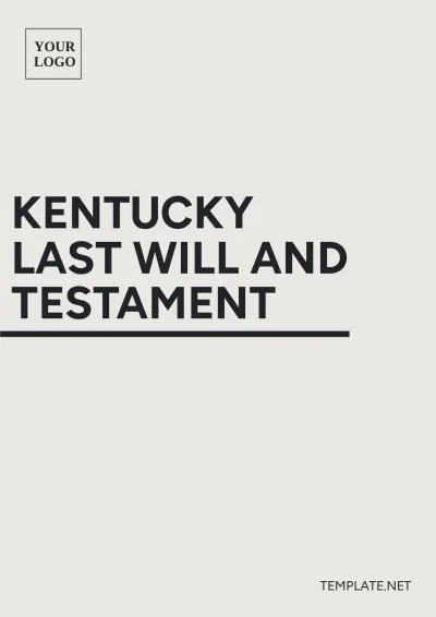 Free Kentucky Last Will and Testament Template to Edit Online