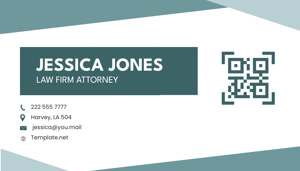 Law Firm Attorney Business Card Template