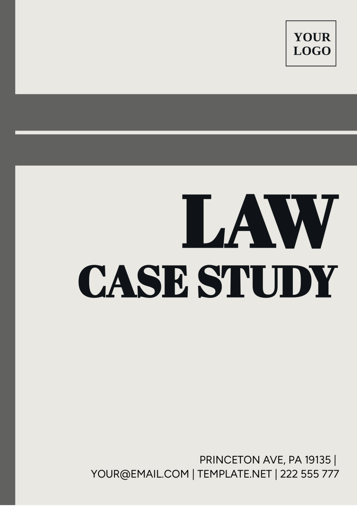Law Case Study Template