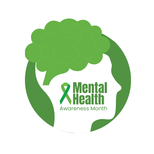 Mental Health Awareness Month Logo Template