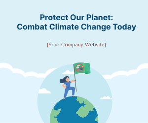 Free Global Warming Ad Banner Template