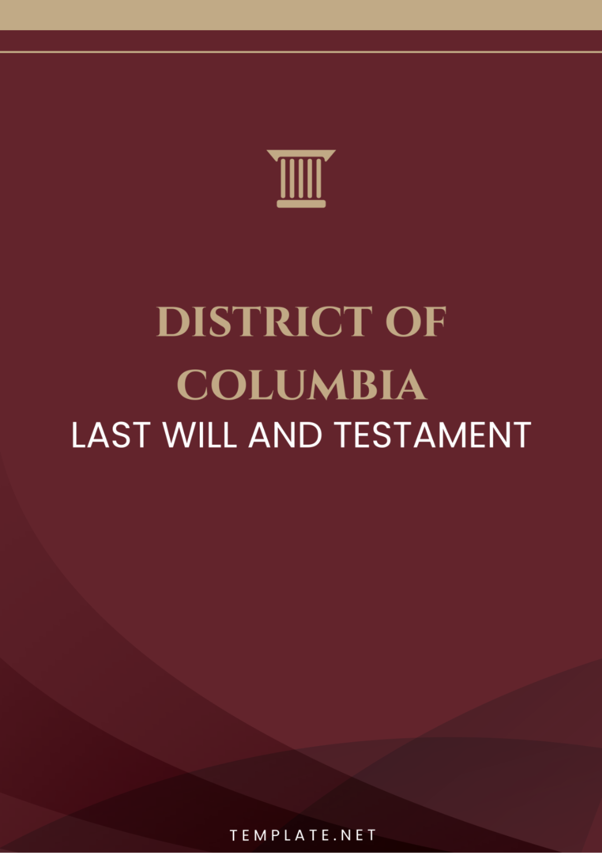District of Columbia Last Will and Testament Template