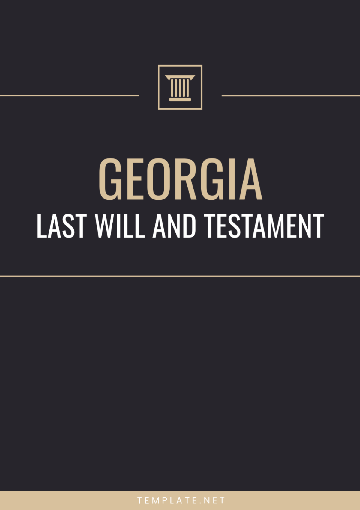 Georgia Last Will and Testament Template