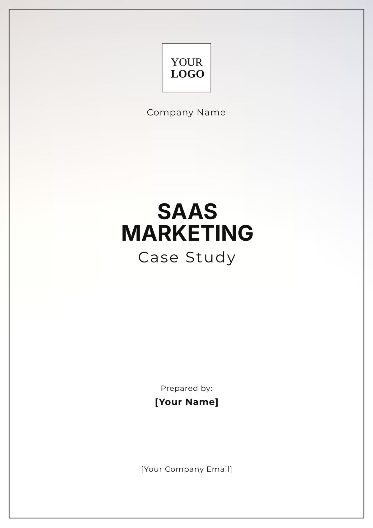 SaaS Marketing Case Study Template - Edit Online & Download