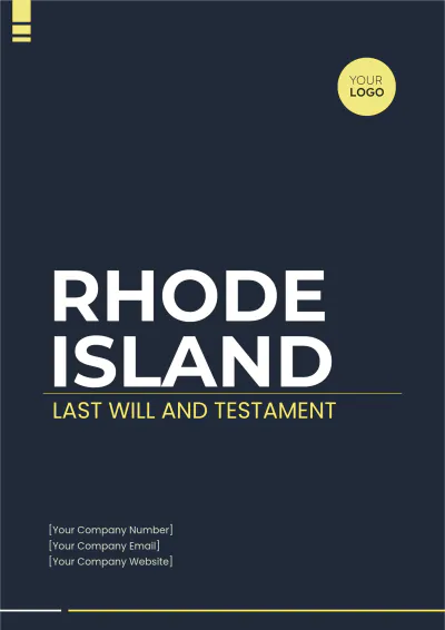 Free Rhode Island Last Will and Testament Template to Edit Online