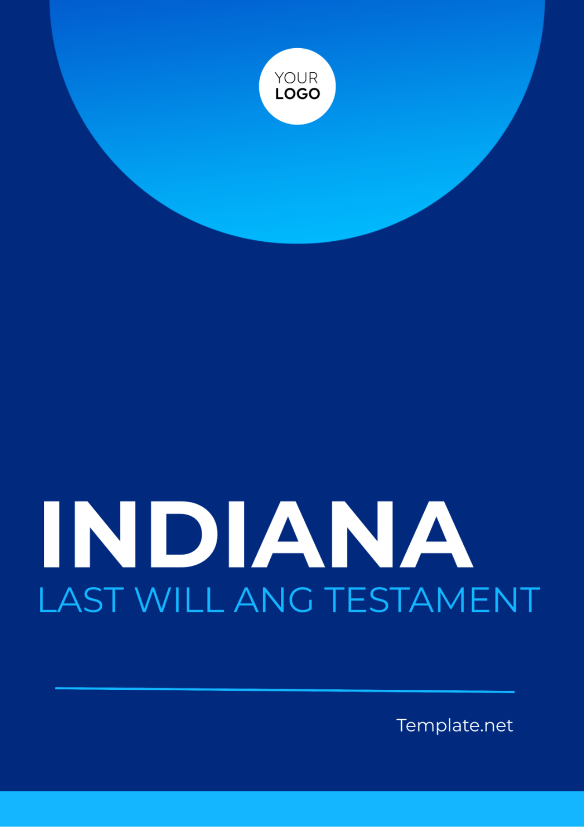 Indiana Last Will and Testament Template
