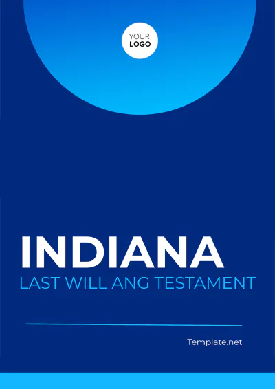 Free Indiana Last Will and Testament Template to Edit Online