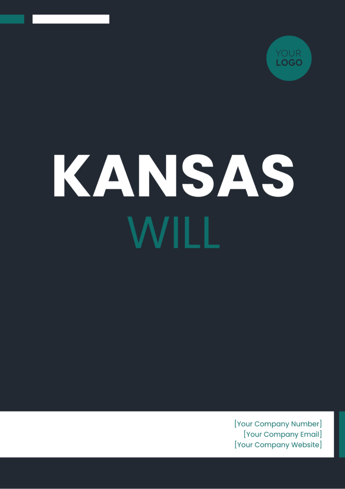 Kansas Will Template