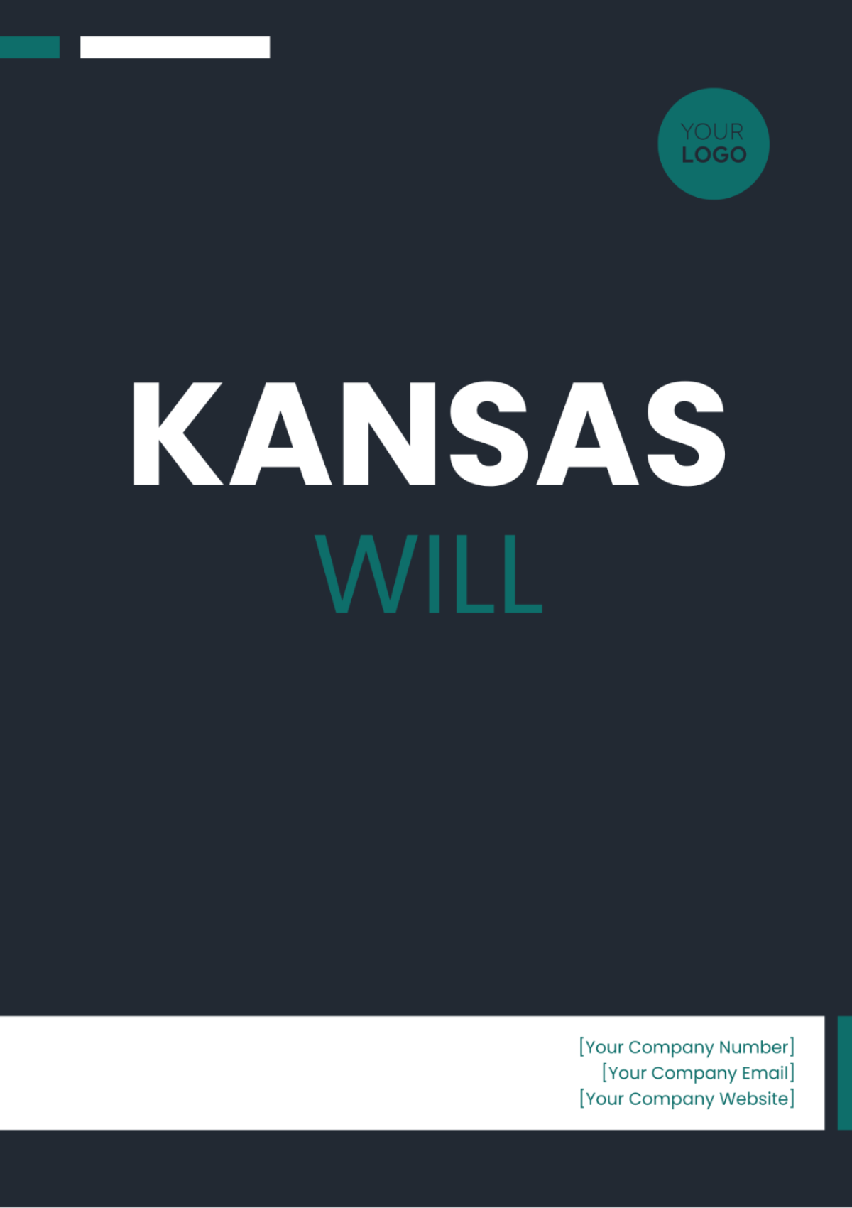 Kansas Will Template - Edit Online & Download