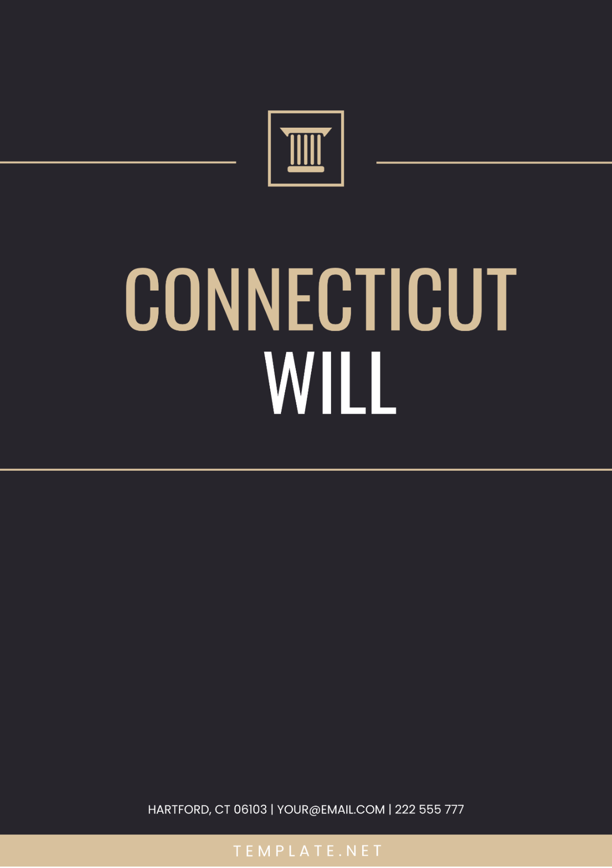 Connecticut Will Template