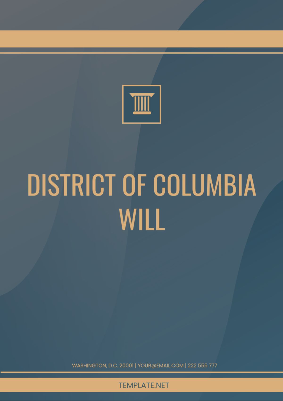 District of Columbia Will Template
