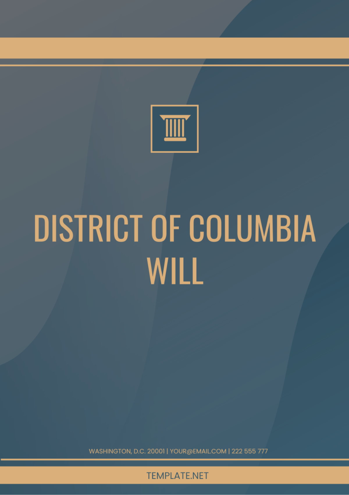 District of Columbia Will Template - Edit Online & Download