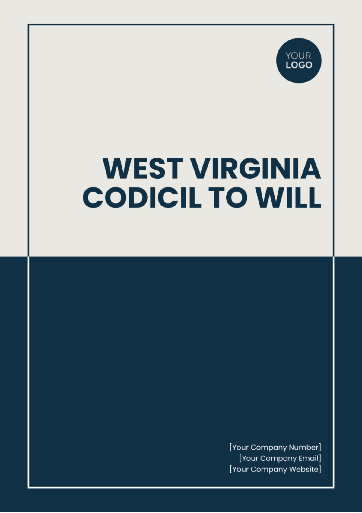 West Virginia Codicil to Will Template