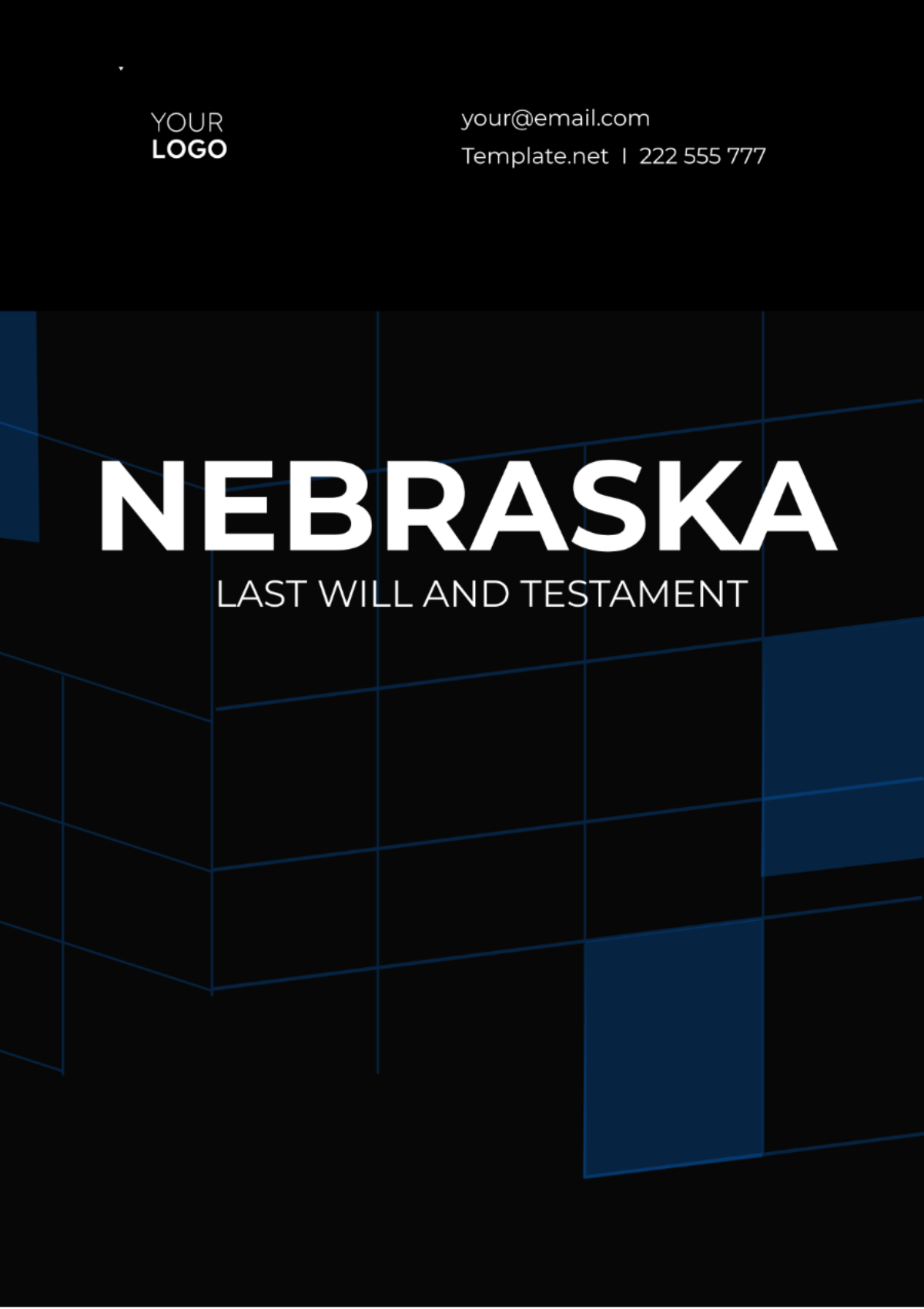 Nebraska Last Will and Testament Template