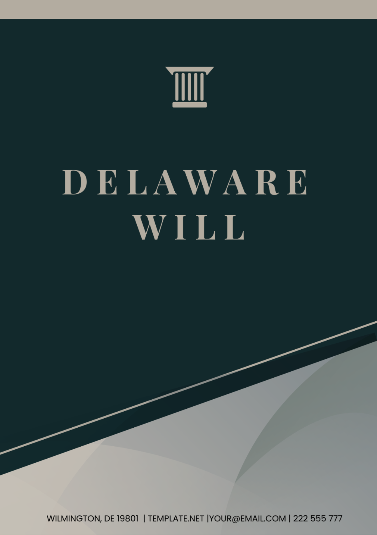 Free Delaware Will Template