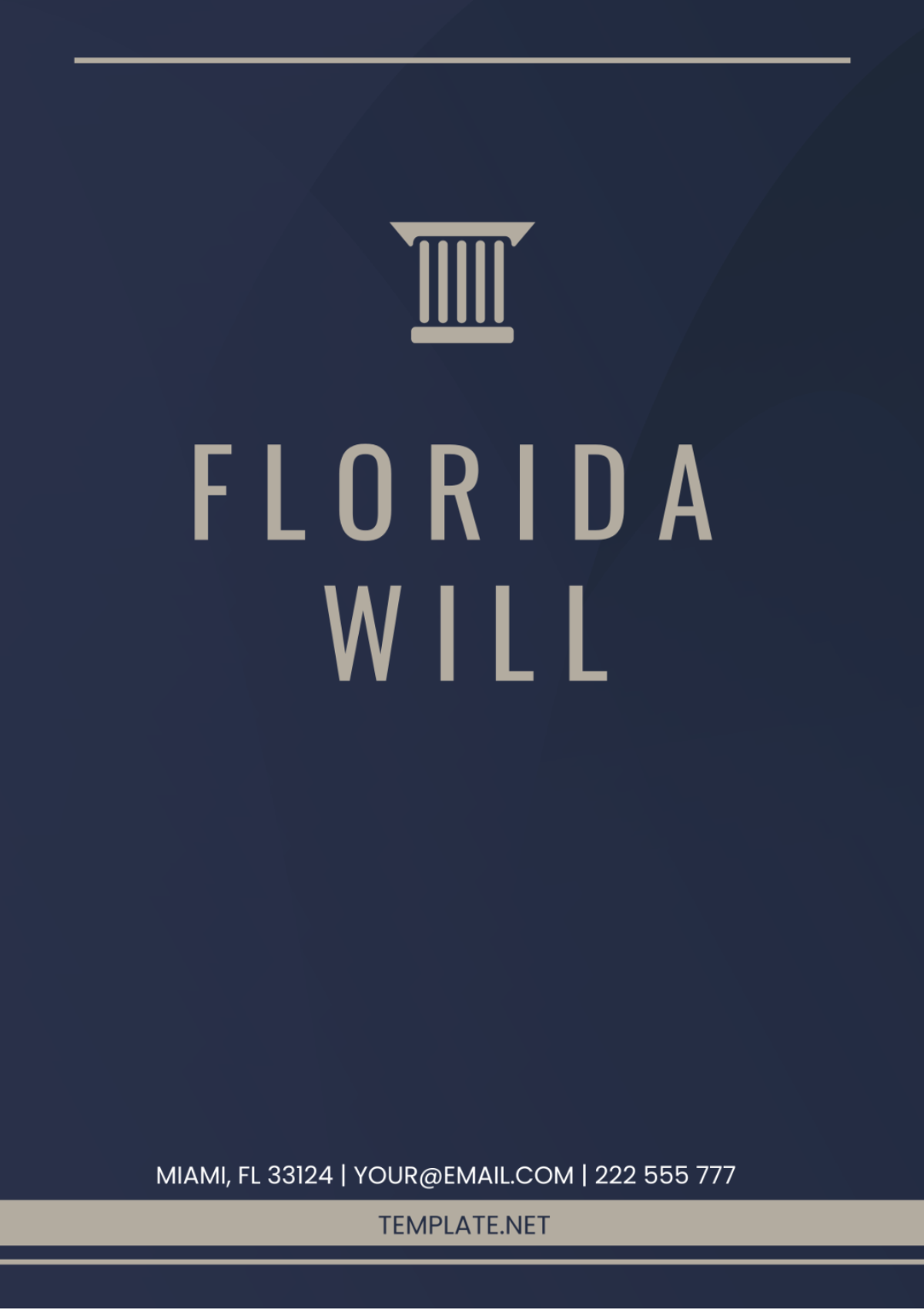 Free Florida Will Template