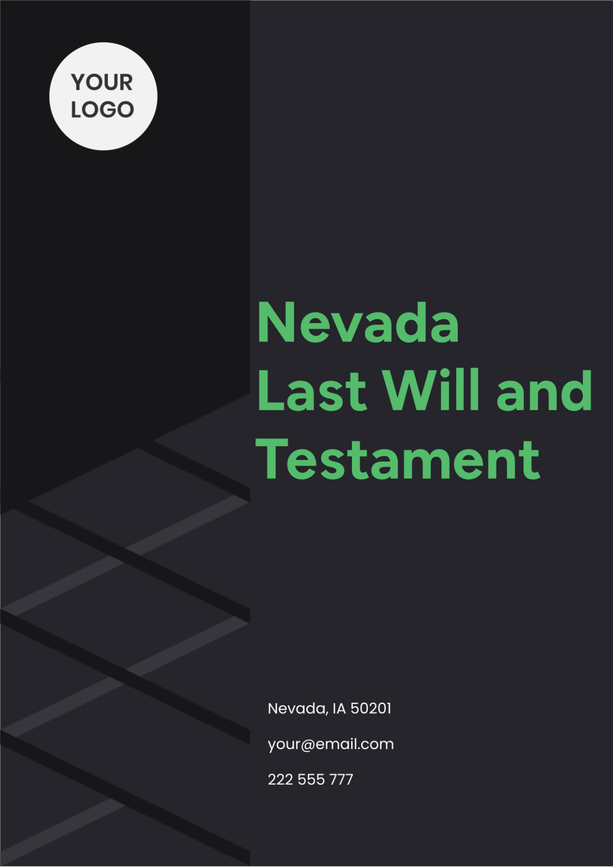 Nevada Last Will and Testament Template