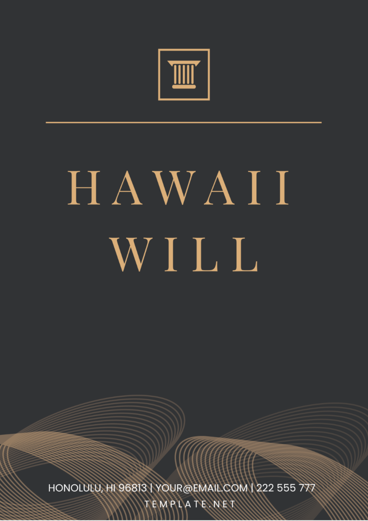 Hawaii Will Template
