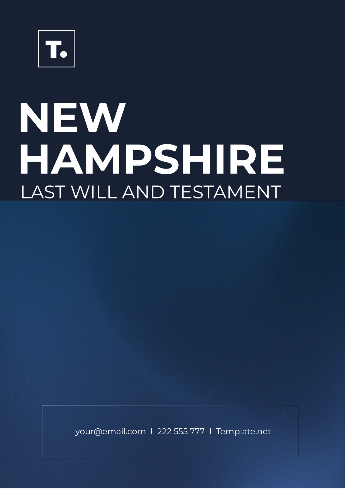 Free New Hampshire Last Will and Testament Template