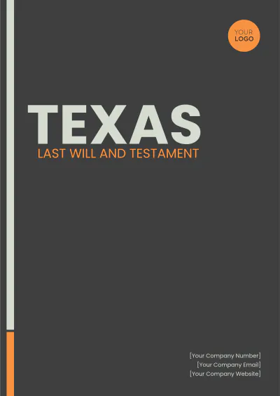 Free Texas Last Will and Testament Template to Edit Online