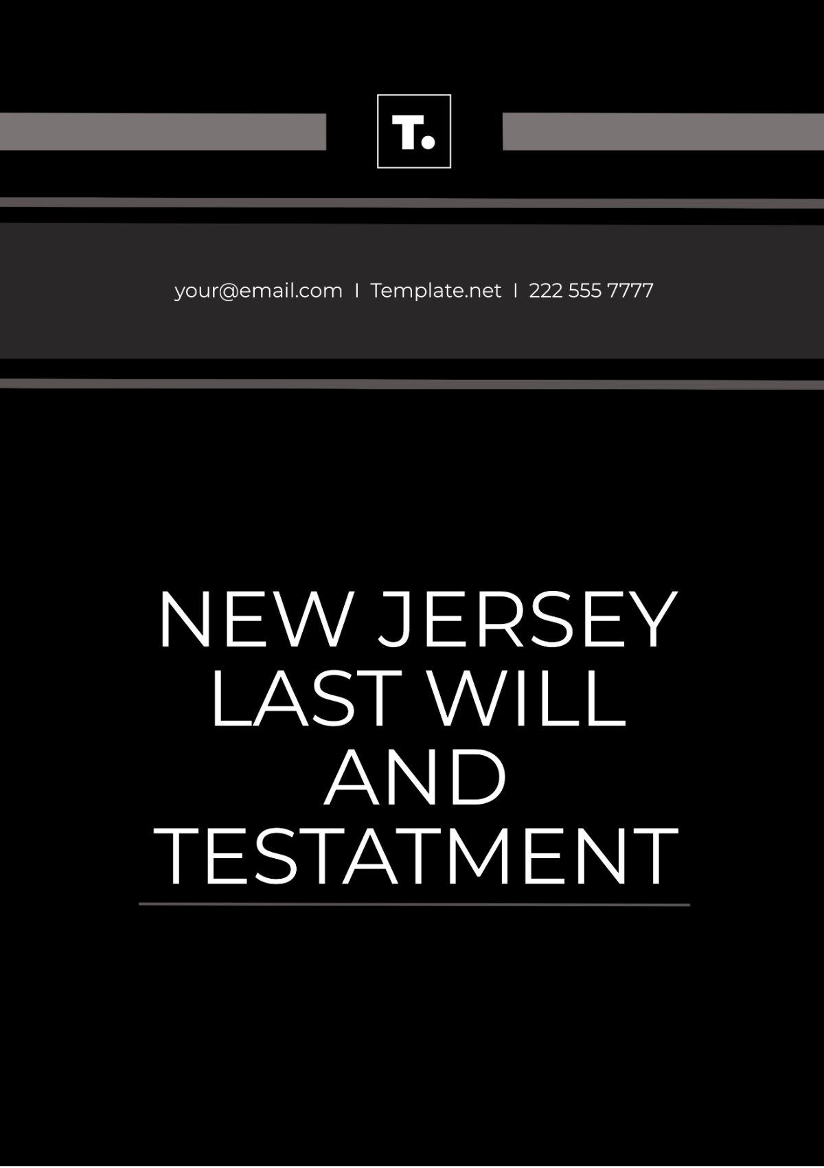 Free New Jersey Last Will and Testament Template